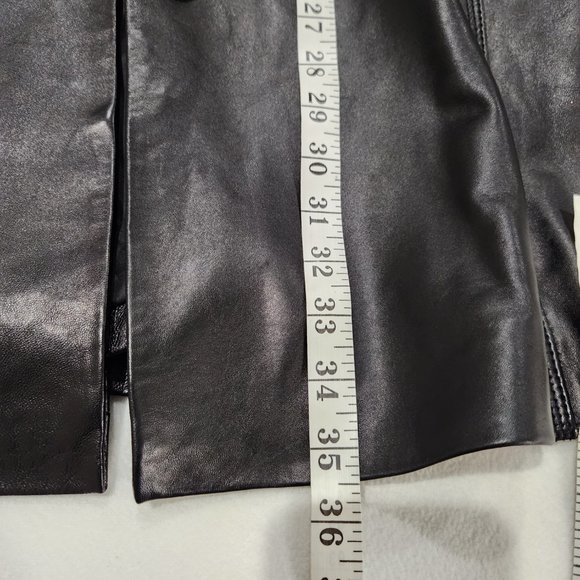 SALE! Coldwater Creek Leather Coat - Picture 6 of 8